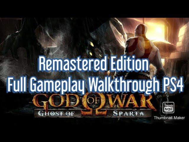 God Of War Ghost Of Sparta Remastered Gameplay Full Walkthrough PS4