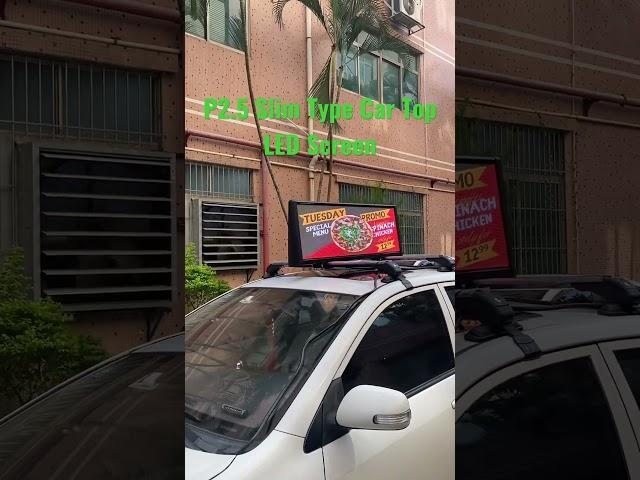 Super Slim Type P2.5 Taxi Top LED Display #nseled #nseledcloud