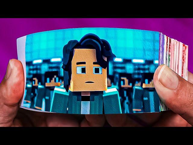 Squid Game Minecraft Flip Book | Minecraft Movie Trailer Flipbook