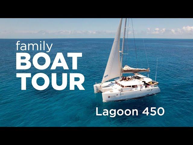 BOAT TOUR Lagoon 450 | Sailing Family of Six Living on a Catamaran