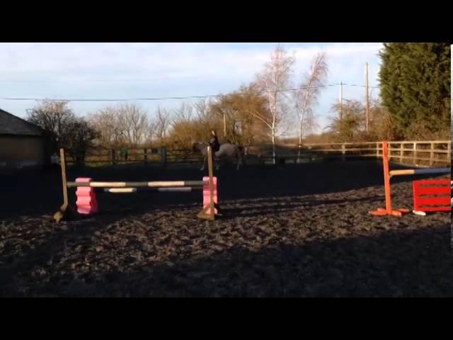 Rebecca Mackie riding 'Princess Bel' at Katy Holder-Vale's Witcham House Farm.