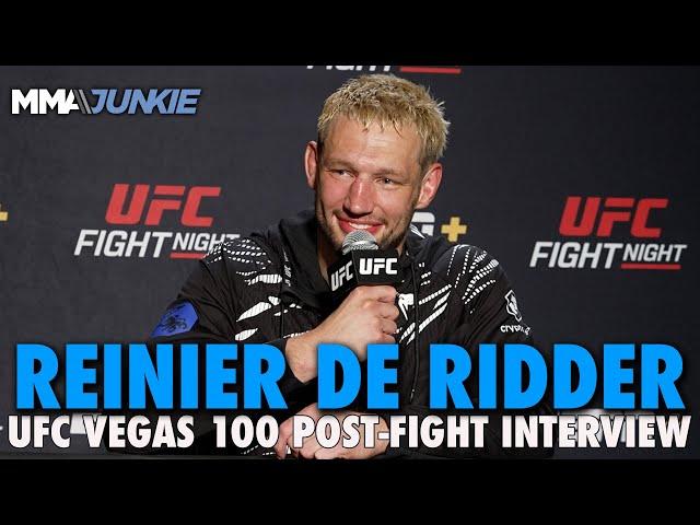 Reinier de Ridder Reacts to Debut Win, Cautions Fighters Against ONE Championship | UFC Vegas 100