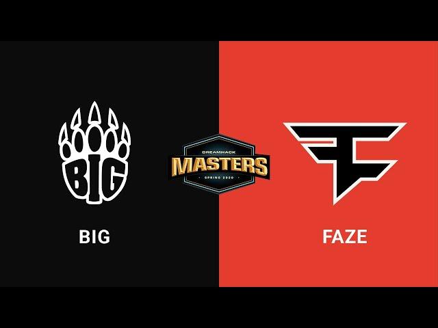 BIG vs FaZe - Mirage - Lower Bracket - Europe - DreamHack Masters Spring 2020