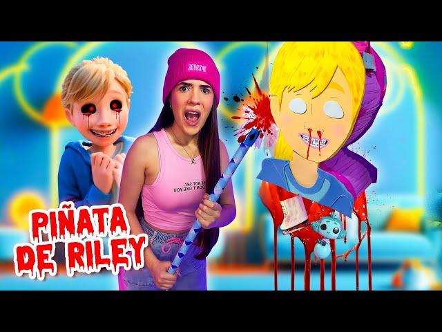 ABRÍ una PIÑATA ATERRADORA de Riley de Intensamente y OCULTABA cosas ESPANTOSAS | Ani Cat