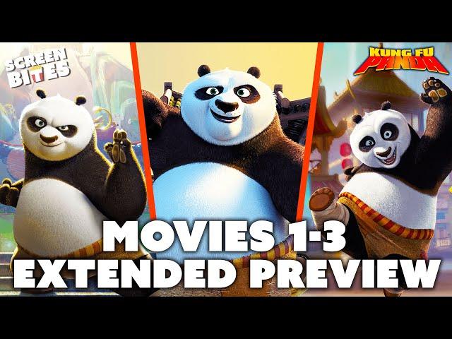 Kung Fu Panda The Ultimate Extended Preview (Movies 1-3) | Screen Bites