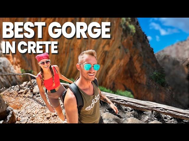 Scenic & Dangerous Hike through Aradena Gorge in Crete Greece! We got lost 5 times!