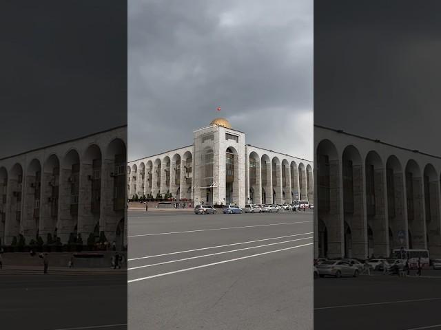 #bishkek  city street view #kyrgyzstan