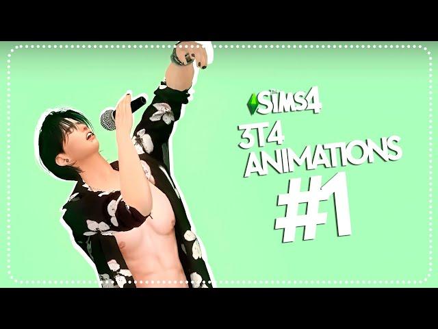 Sims 4 Animation Pack | 3T4 Animation Pack #1 (Singing Animations) (FREE ACCESS)