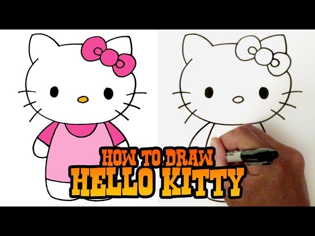 How to Draw Hello Kitty - Step by Step Video