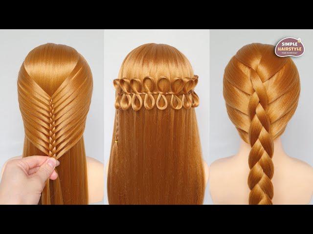 3 Different Hairstyle For Function | Fishtail Braid | French Braid Ponytail | Infinity Braid