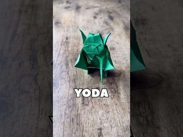 PRO LEVEL ORIGAMI YODA FROM STAR WARS TUTORIAL | DIY YODA FROM PAPER | GROGU MANDALORIAN CRAFTS
