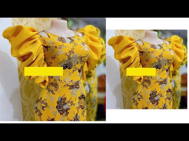 HOW TO MAKE GORGEOUS STRAIGHT DRESS | DIZHA HOUSE OF FASHION