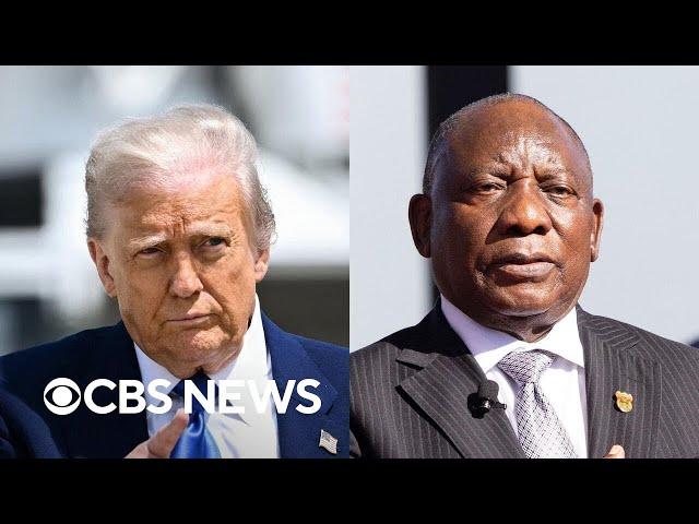 Trump meeting South African president at White House, expected to discuss trade deals