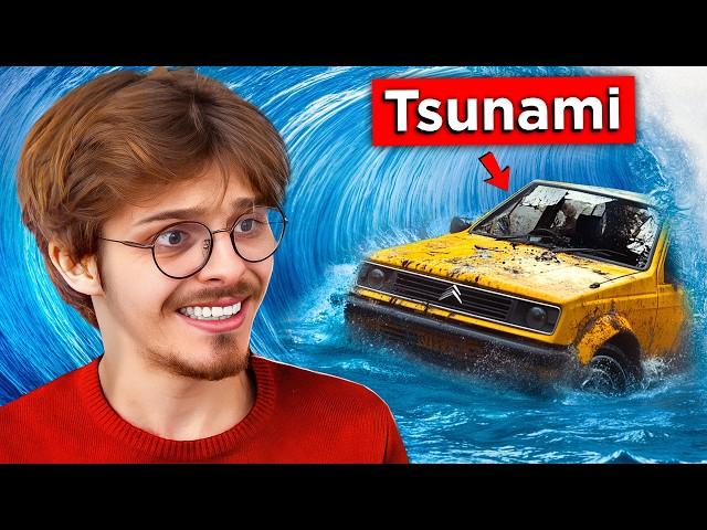 Je dois survivre à un Tsunami avec une voiture ÉCLATÉE...