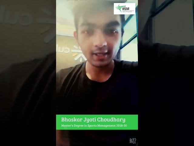 Bhaskar Choudhary on his journey at IISM | MSM Batch 2018-20