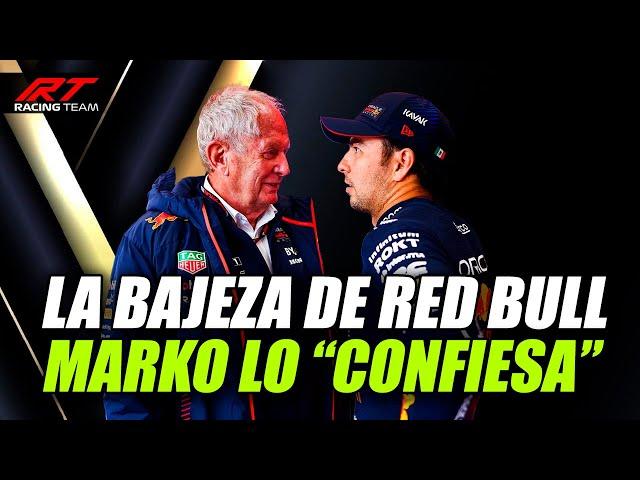  ¡ULTIMA HORA! La BAJEZA de RED BULL con CHECO  MARKO lo CONFIESA TODO  F1