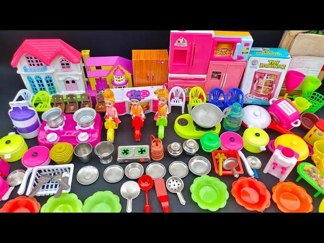 6 Minutes Satisfying With Unboxing Hello Kitty Sanrio Kitchen Set | Miniature Kitchen Set ASMR