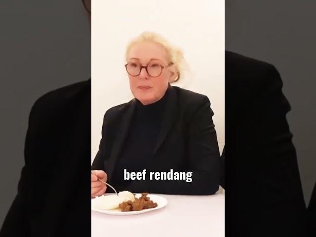 Foreigners Try Beef Rendang For The First Time #shorts