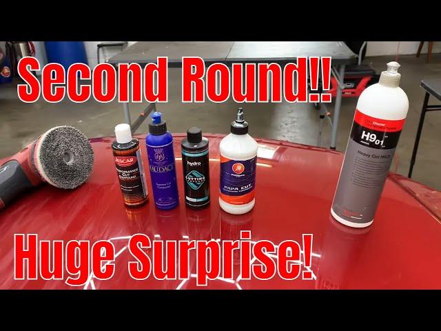 Round 2! Huge Surprise! Cutting Compound Comparison Apex Detail Style!