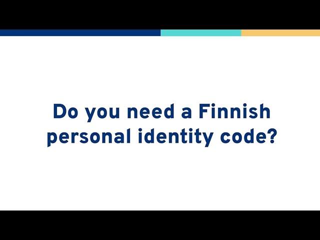 How to apply for a Finnish personal identity code