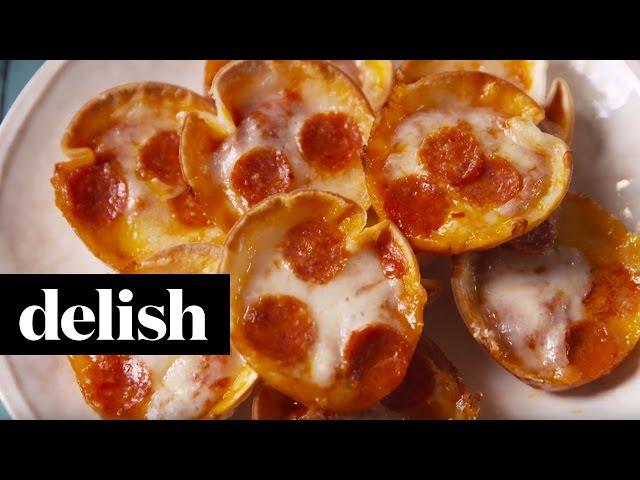 Damn Delicious Mini Pizzas | Delish