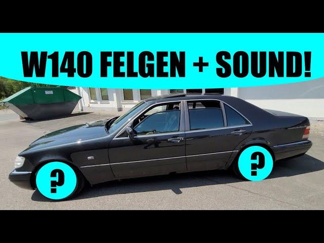 BRABUS Felgen für den W140 S500 Daimler Mercedes - BENZ! V8 Soundcheck!