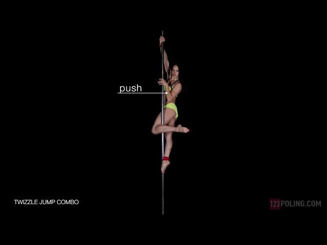 Intermediate pole lesson Twizzle Jump Combo