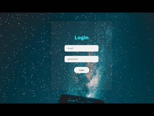 Animated Login Form using HTML & CSS and Javascript animation