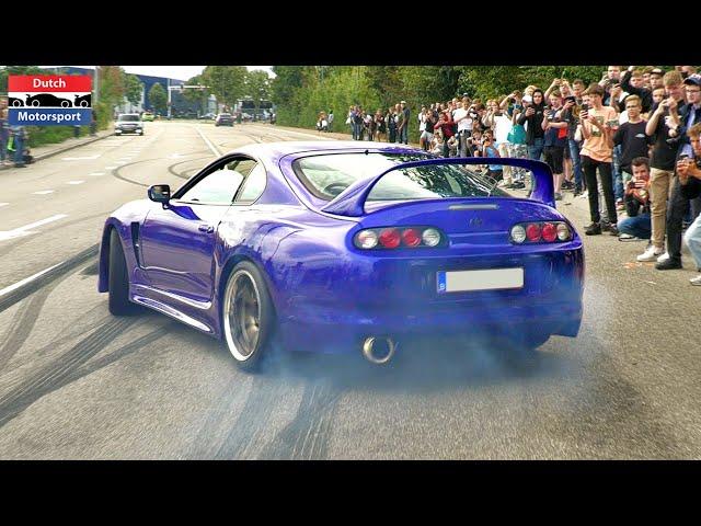 Modified Cars leaving Car Show! - 800HP Skyline, TopSecret Supra, GT500, AE86, R32 Pandem,...