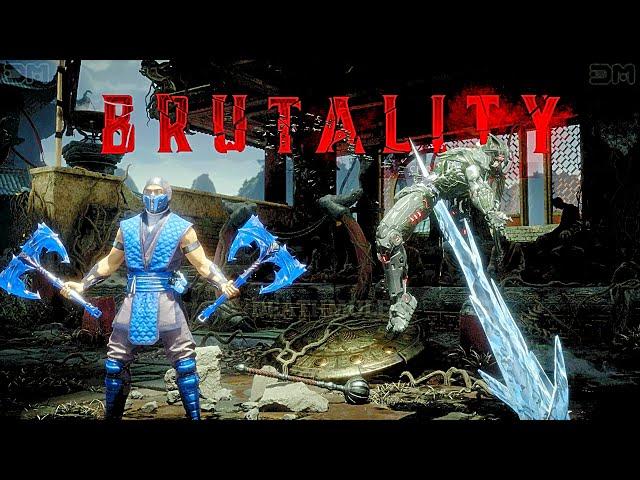 MK11 All Sub-Zero Brutalities, Fatalities, Friendship, Fatal Blow & Ending