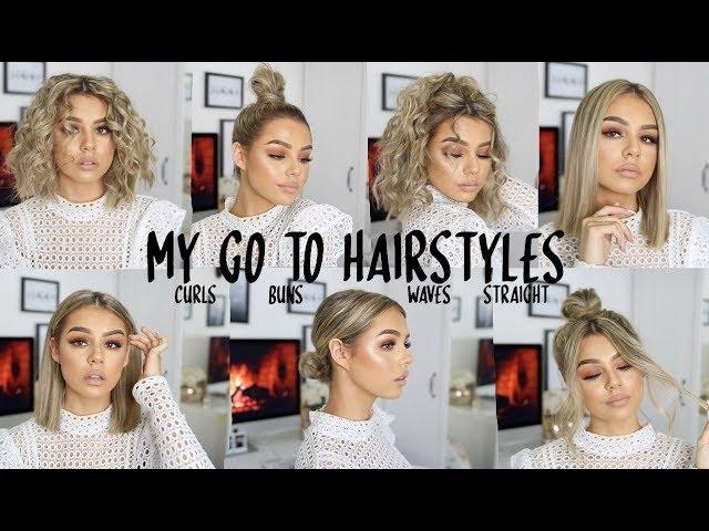 MY CURRENT FAVE GO TO HAIRSTYLES FOR SHORT HAIR 2018 |  WITH AND WITHOUT HEAT