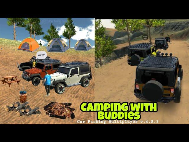 CAMPING TRIP WITH THE GANGS | FUNNY MOMENTS IN CAR PARKING MULTIPLAYER | v.4.8.3