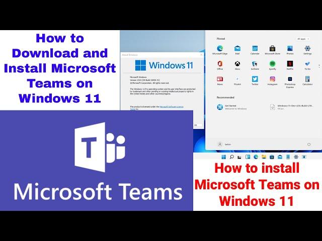 Windows 11 | How to Download and Install Microsoft Teams on Windows 11 | Install Microsoft Teams