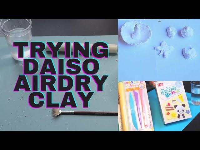 Daiso Airdry clay unboxing and first impressions