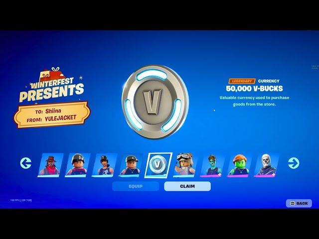 How to Get FREE V-BUCKS in Fortnite Winterfest 2025! (Winterfest Secret Present)