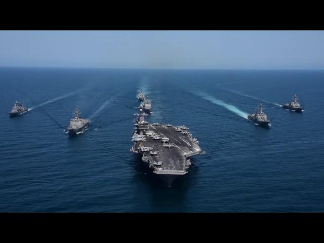 Carl Vinson Carrier Strike Group and ROK Navy Formation of Ships