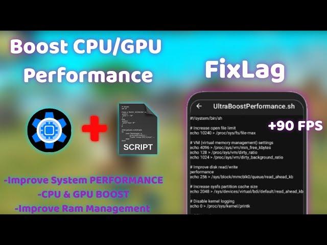 Improve System Performance Tweaks CPU & GPU Boost