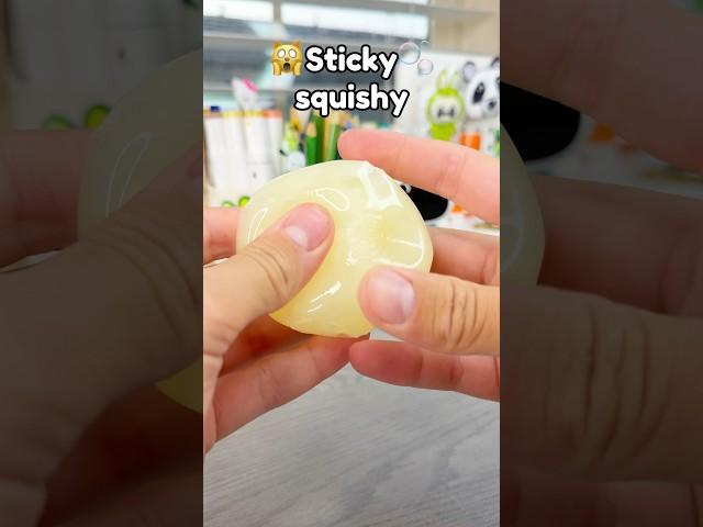 DIY sticky squishy🫧￼!? #diysquishy #squishy #diyfidgets #diyfidgettoy #diy #thingstodo #cute