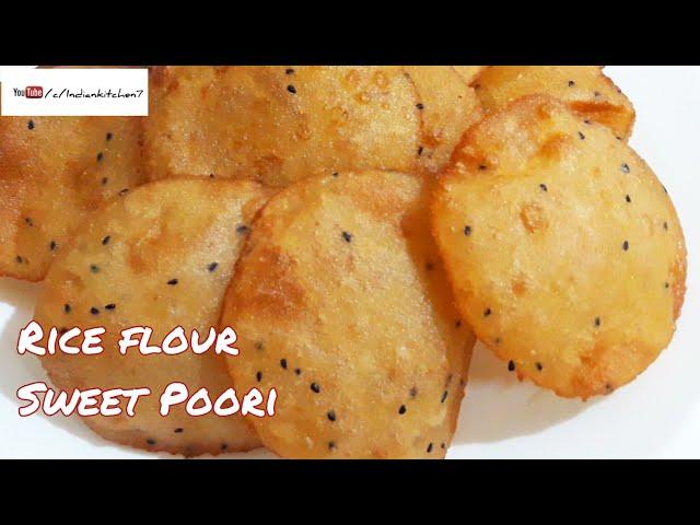 Rice flour Sweet Poori  Recipe in lockdown[#Stayhome and cook #WithMe ]