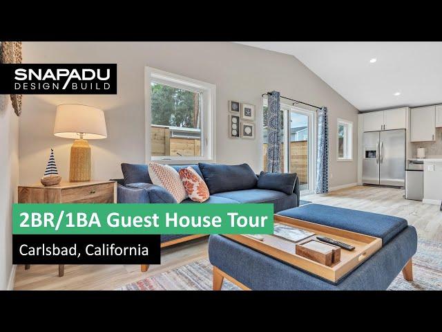 Accessory Dwelling Unit Video Tour - 2BR 1BA - 750 sqft - Carlsbad CA - Snap ADU