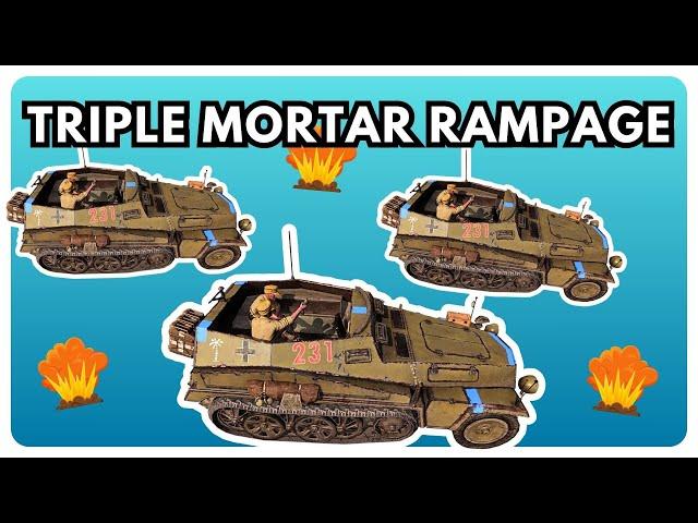 TRIPLE MORTAR RAMPAGE - Company of Heroes3 - Afrikakorps Gameplay - 4vs4 Multiplayer - No Commentary