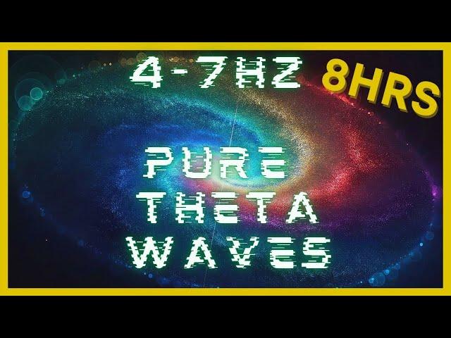 4-7hz PURE Theta Waves | 432hz Base Frequency | Binaural Beats | CIA Hemi Sync | Astral Projection
