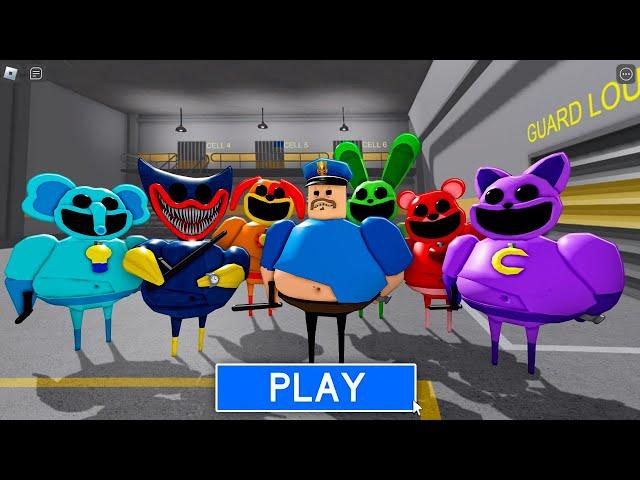 FAMILY! Poppy Playtime BARRY! Walkthrough Full GAMEPLAY #ScaryObby #roblox