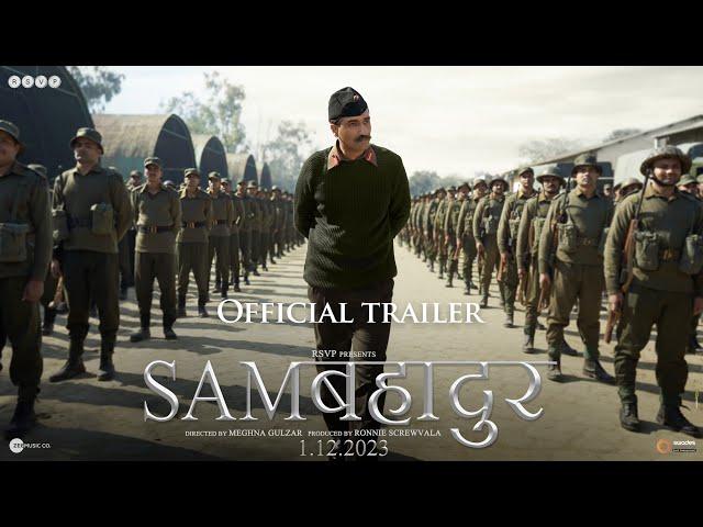 Samबहादुर - Official Trailer | Vicky Kaushal | Meghna Gulzar | Ronnie S | In Cinemas 01.12.2023