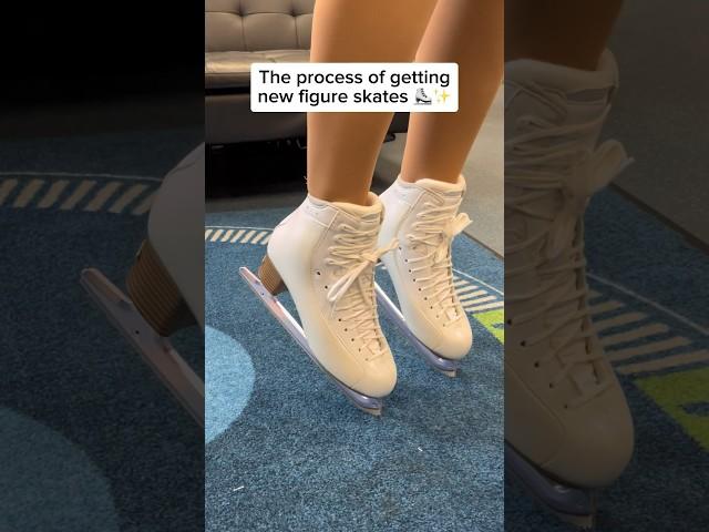 The process of getting new figure skates! More in depth video on my insta @sophia.lazuli ️️