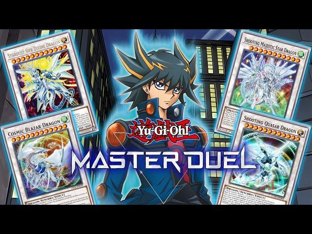 NEW SUMMONING 5 BOSS DRAGONS COMBO!  STARDUST SYNCHRON DECK! [Yu-Gi-Oh! Master Duel] Gameplay