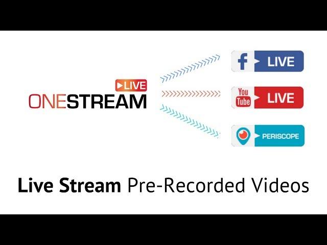 Live Stream Pre Recorded Videos to Facebook, YouTube & Twitch in 2021.