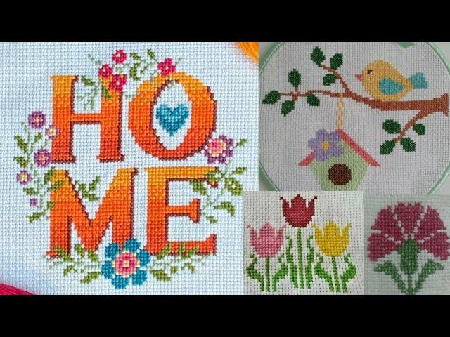 cross stitch embroidery ideas | Dusuti ka designs for everything.