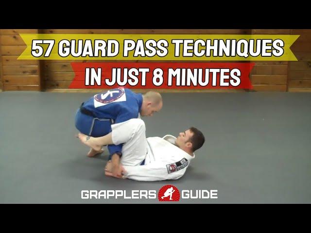 57 BJJ Guard Passing Techniques in Just 8 Minutes - Jason Scully
