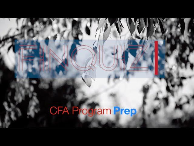 FinQuiz CFA Program exam preparation products for levels I, II and III